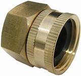 Garden Hose Thread Adapter Brass Fitting 3/4" Female NPT to 3/4" Female GHT