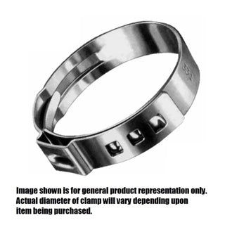 STEPLESS S/S CLAMP, .425 - .524 (13.3) OET
