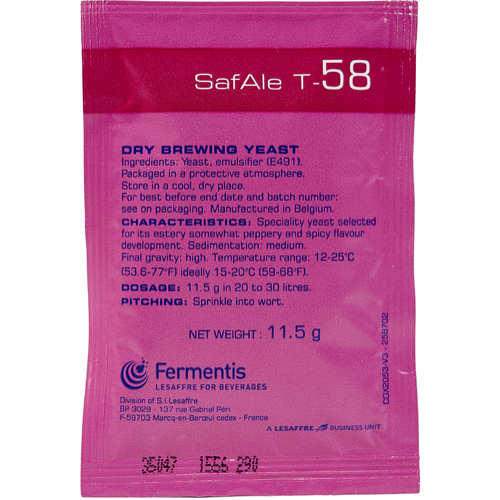 Fermentis Safale T-58 Ale Yeast