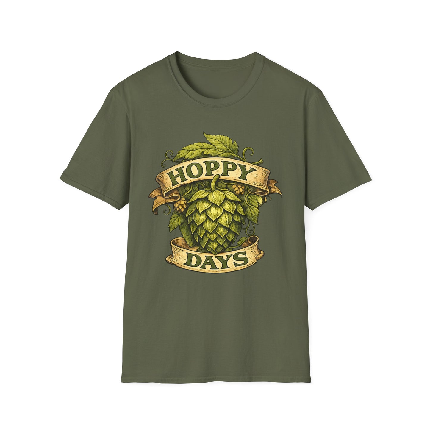 Hoppy Days T-Shirt — Beer Hops Graphic Tee for Brewers & Beer Lovers