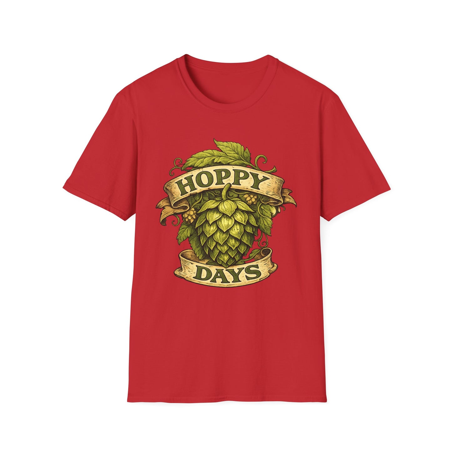 Hoppy Days T-Shirt — Beer Hops Graphic Tee for Brewers & Beer Lovers
