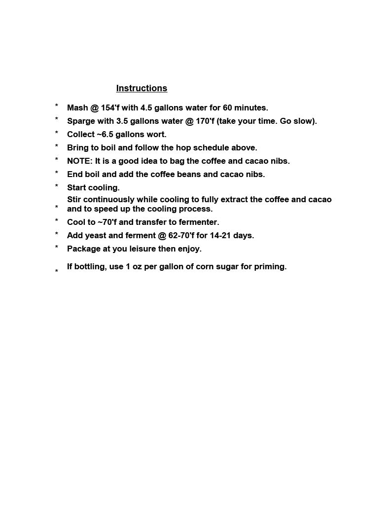 Jo Jo Monkey Beans  Chocolate Coffee Stout