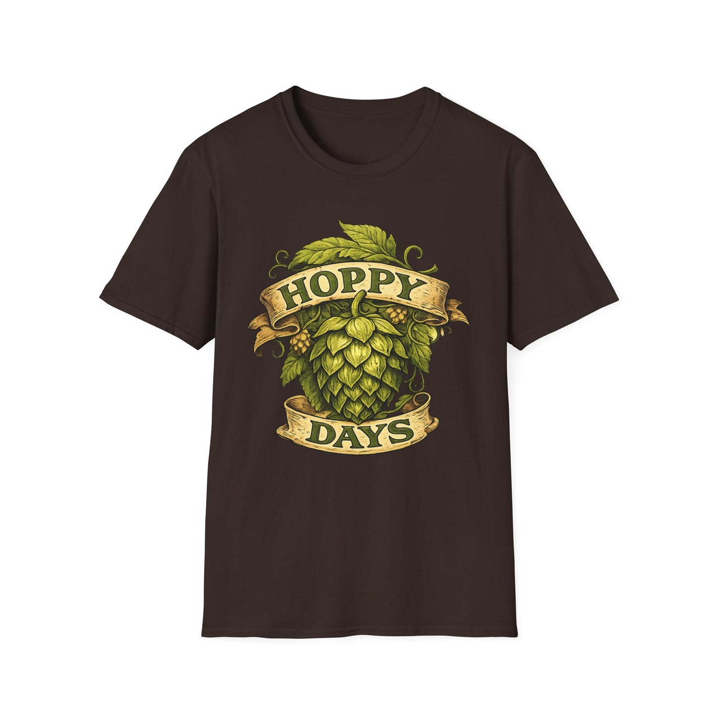 Hoppy Days T-Shirt — Beer Hops Graphic Tee for Brewers & Beer Lovers