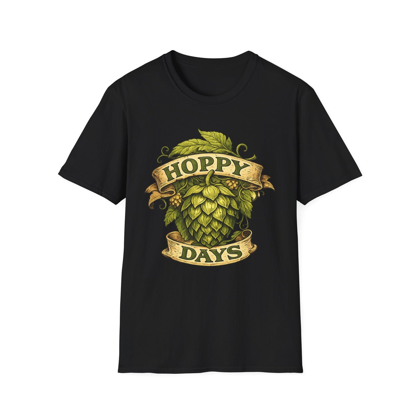 Hoppy Days T-Shirt — Beer Hops Graphic Tee for Brewers & Beer Lovers