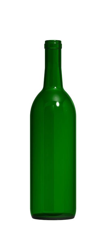 750ml Bordeaux Wine Bottle Case of 12 green or clear