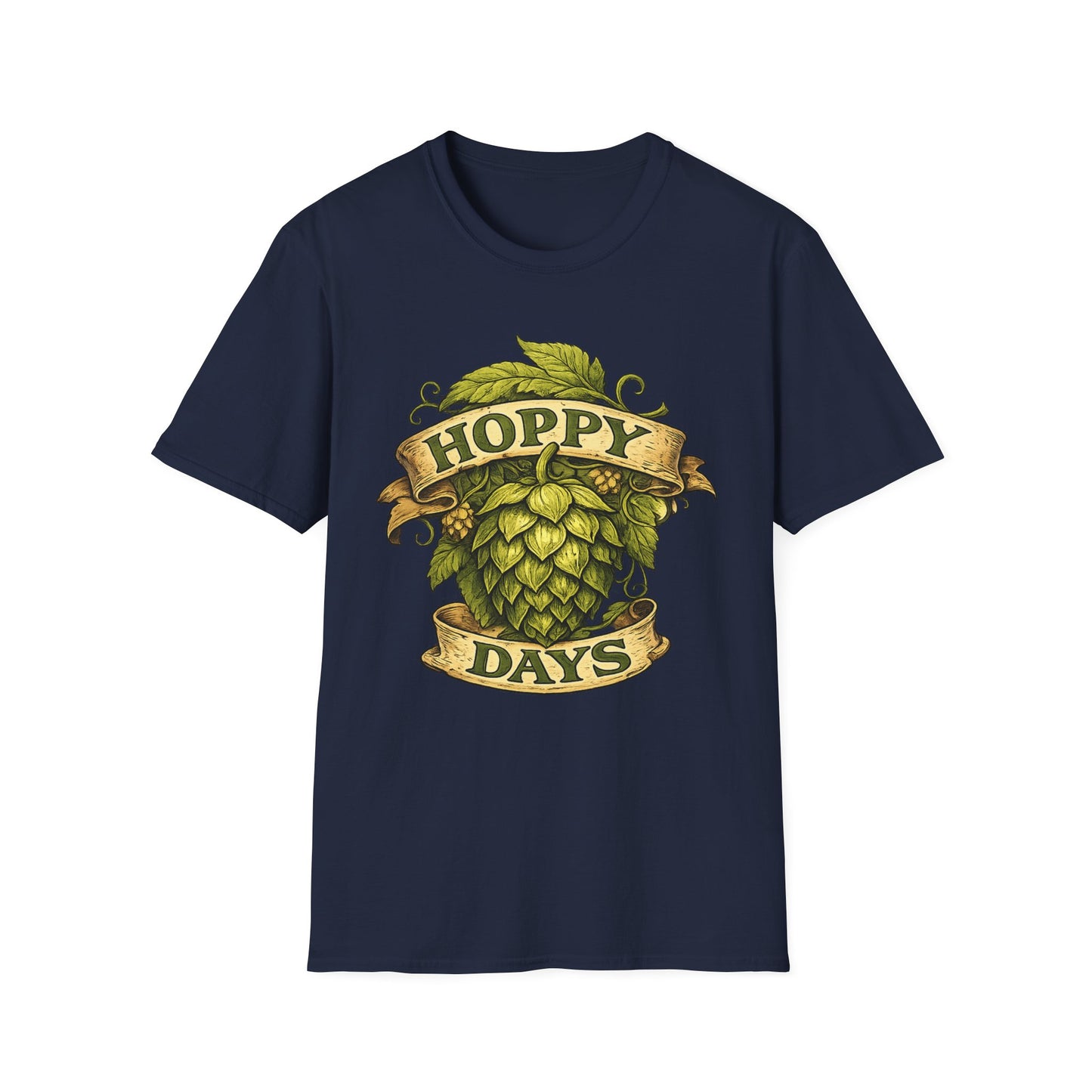 Hoppy Days T-Shirt — Beer Hops Graphic Tee for Brewers & Beer Lovers