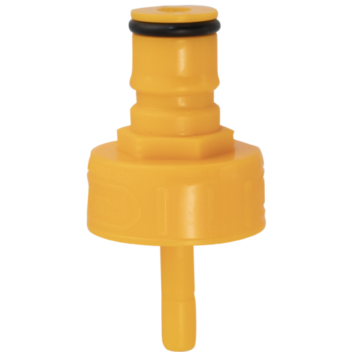 Carbonation and Line Cleaning Ball Lock Quick Disconnect (QD) Cap - Red Plastic