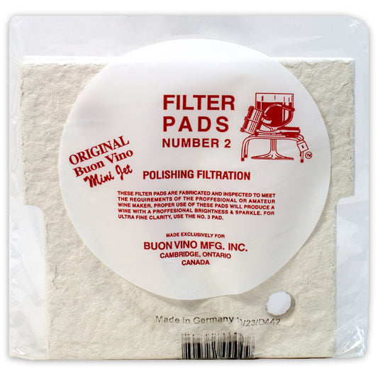 BUON VINO FILTER MINI PAD #2 POLISH MICRON 1.8 (3/PKG)