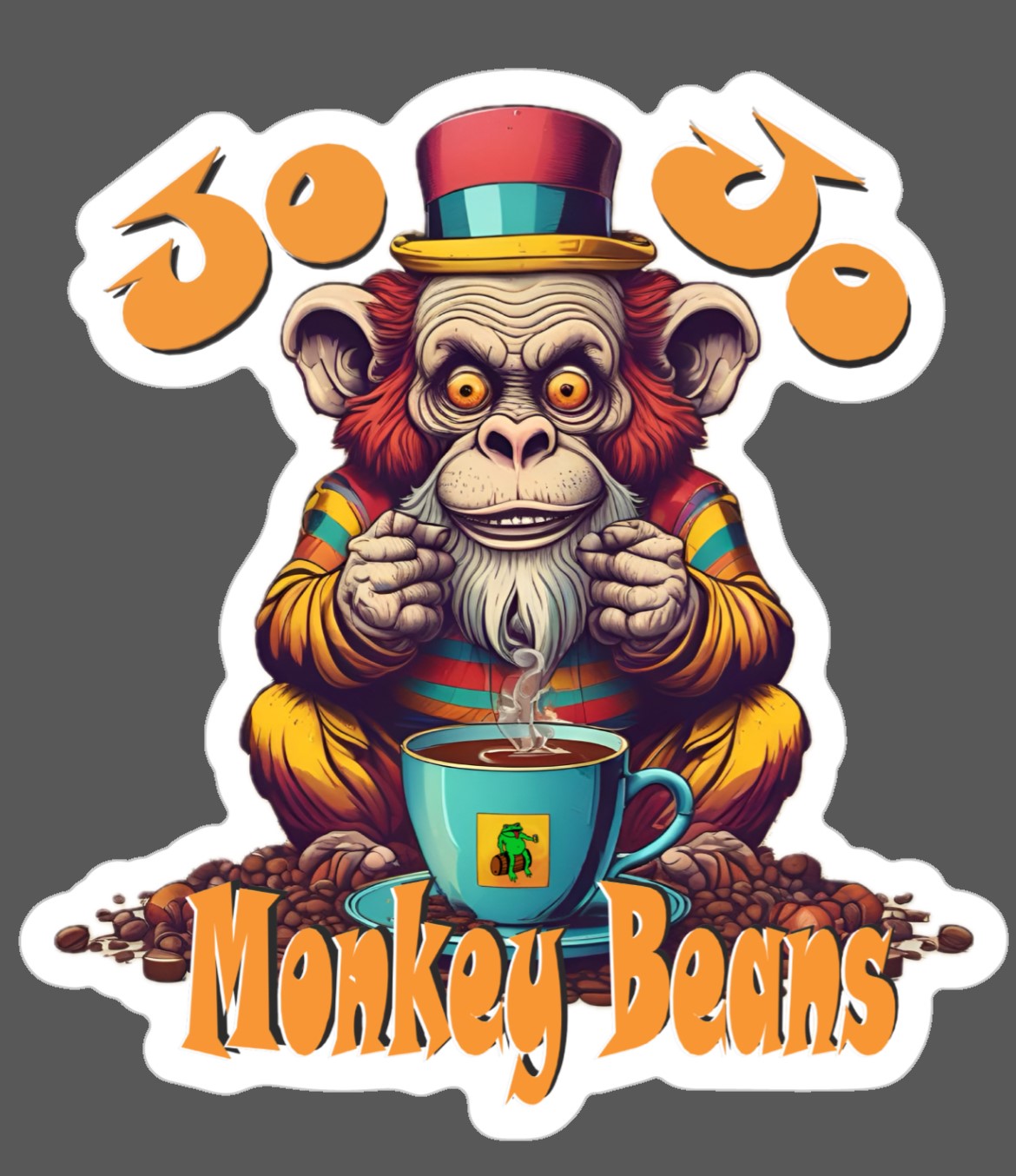 Jo Jo Monkey Beans Sticker