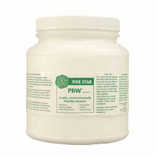 Five Star | PBW Cleaner | Powdered Brewery Wash | Non-Hazardous | Alkaline Brewery Cleaner | Environmentally Friendly