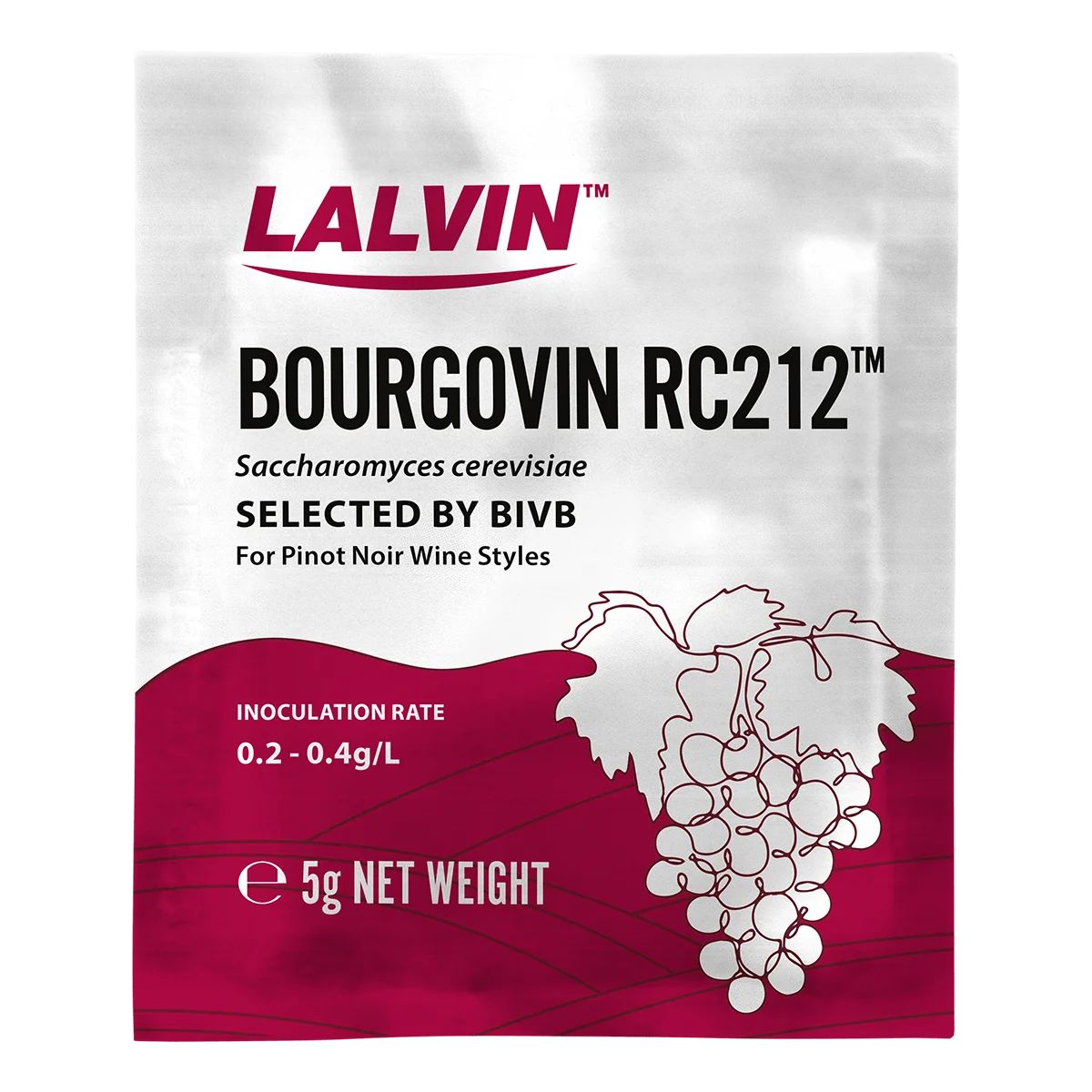Lalvin RC212 Wine Yeast 5 g